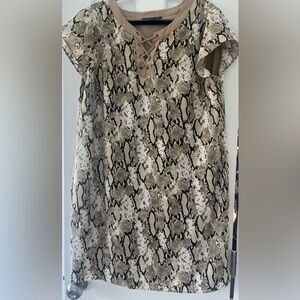 Jones New York Reptile Print Dress